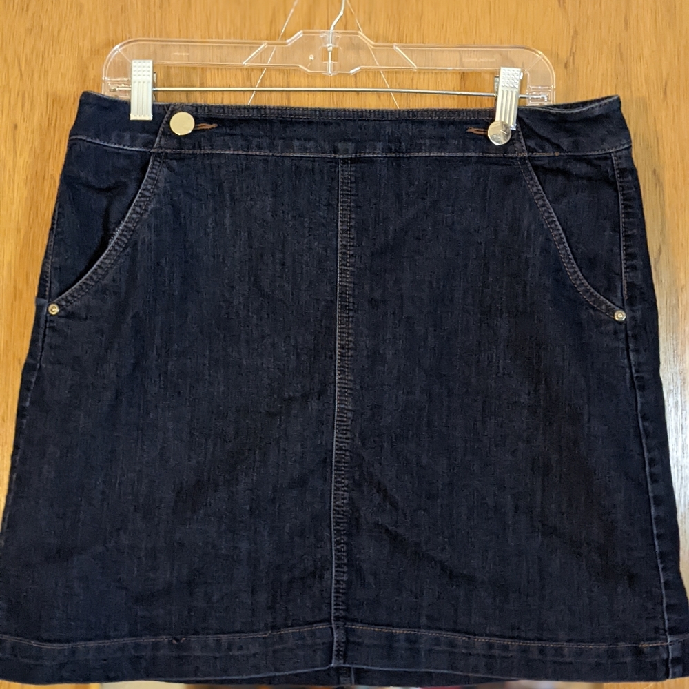 Ann Taylor Loft Jean Skirt